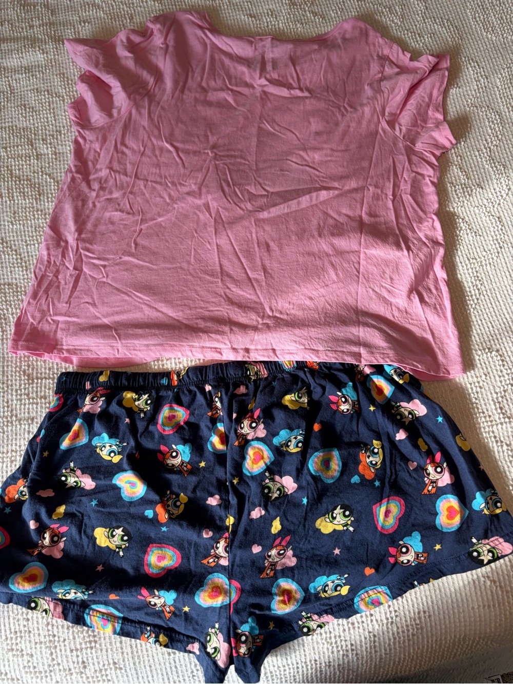 Torrid Pink Powerpuff Girl Top Sugar & Spice w/ Powerpuff Girl Shorts Set - Picture 2 of 4